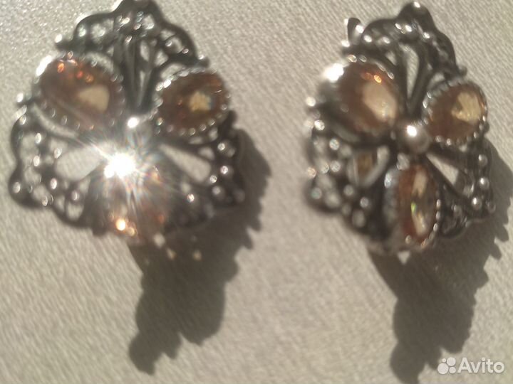 Серьги серебро
