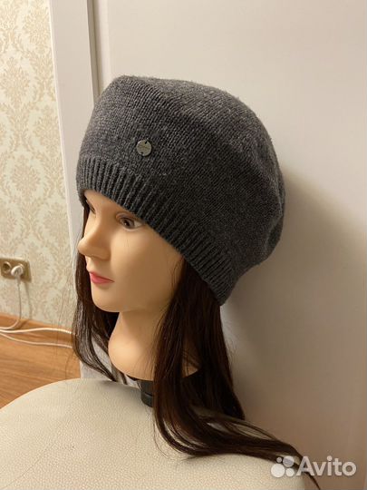 Берет Esprit антрацитовый серый