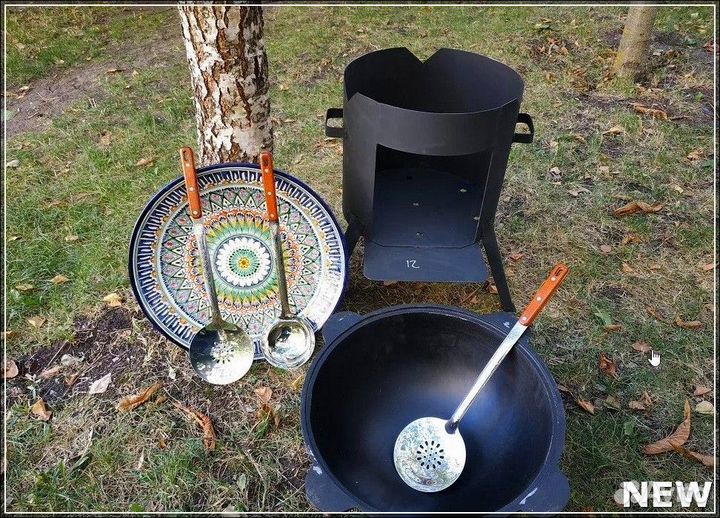 Чугунный узбекский казан новый