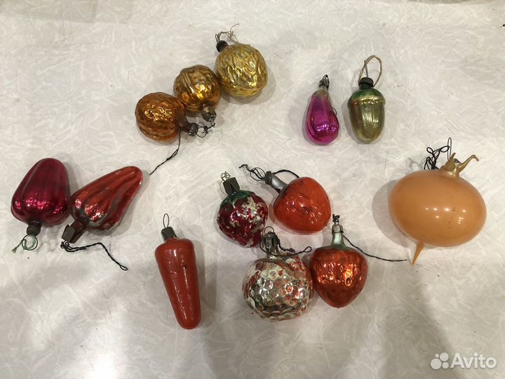 Елочные игрушки времен СССР