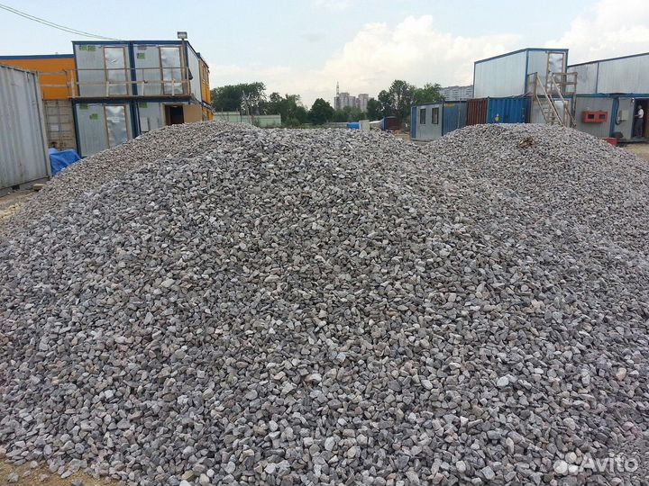 Щебень различных фракций + доставка. От 20 куб. м