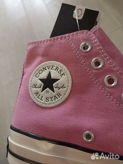 Кеды высокие converse розовые