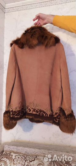 Дубленка натуральная женская 52