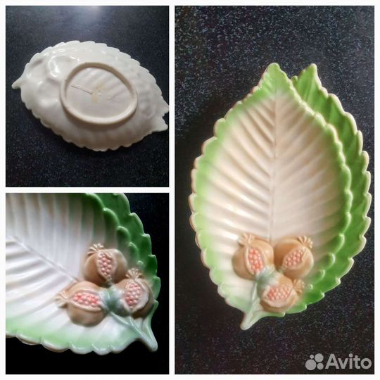 Блюдо рельефное из карболита 