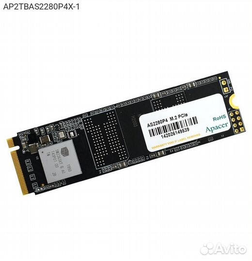Диск SSD Apacer AS2280P4X M.2 2280 2TB PCIe NVMe 3