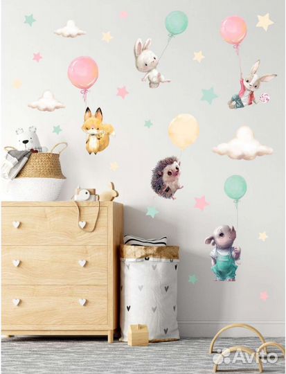 Интерьерные наклейки три вида