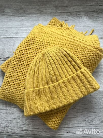 Шапка женская с шарфом H&M