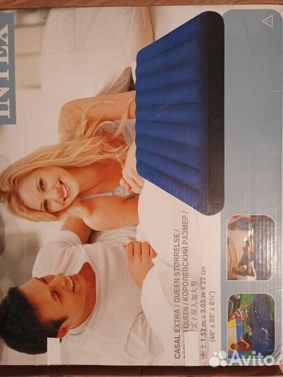 Надувной матрас intex 203х152х22