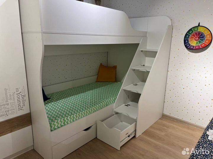 Двухъярусная кровать детская 80х180