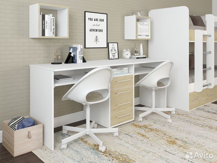 Компьютерный стол для двоих Лаворо