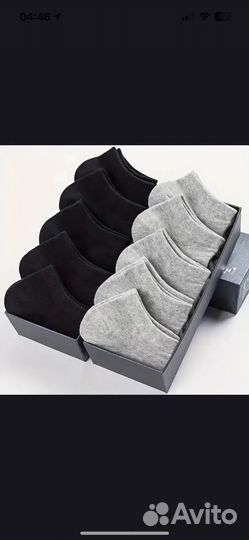 Носки-лодочки мужские 10 пар