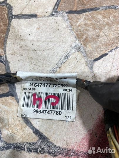 Проводка двери Citroen C4 хэтчбэк TU5JP4 2009