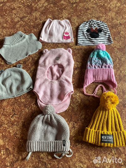 Шапки для девочки 1-2 года