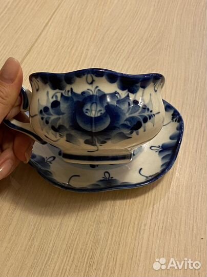 Чайная пара гжель