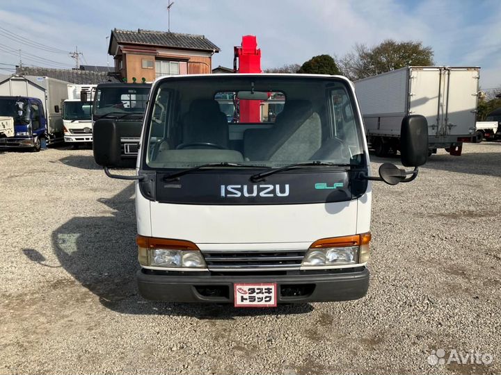 Бортовой грузовик Isuzu Elf с КМУ UNIC, 2000