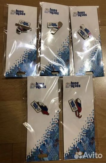 Значки Олимпиада Сочи 2014г