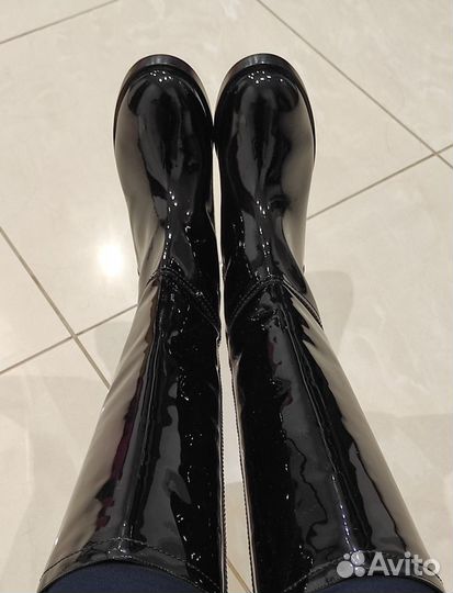 Лакированные сапоги Pollini оригинал из Италии шик