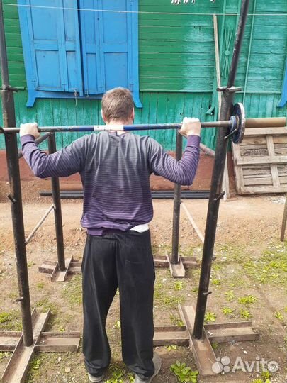 Стойка для штанги,брусья, турник, 3 в одном, торг