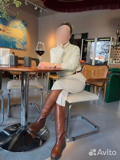 Сапоги трубы в жокейском стиле tendance