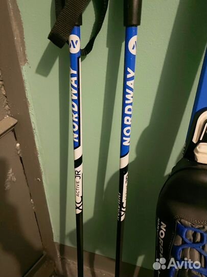 Лыжи беговые детские 140 с ботинками 33