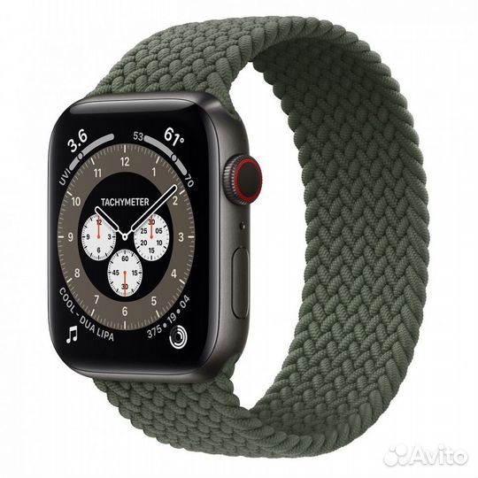 Часы apple Watch 6 44 mm nike+плетенный рем ориг