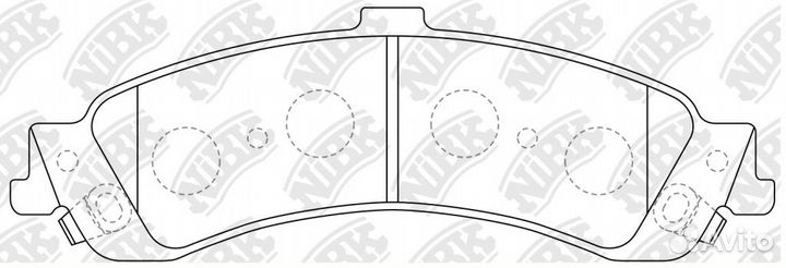 Колодки тормозные дисковые nibk PN0056