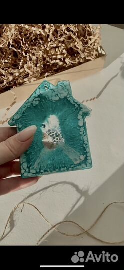 Елочные игрушки из эпоксидной смолы