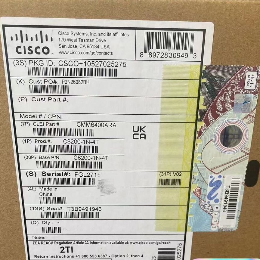 [C8200-1N-4T] Маршрутизатор Cisco C8200-1n-4t