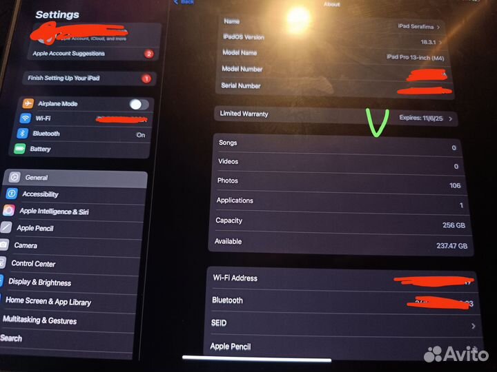 iPad Pro 13 m4 wifi 256gb + pencil pro