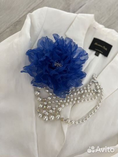 Брошь цветок из ткани