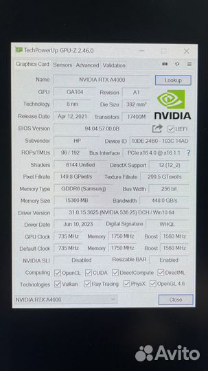 I5-12400/32Gb/2Tb/RTX А4000 игры/нейросети/графика