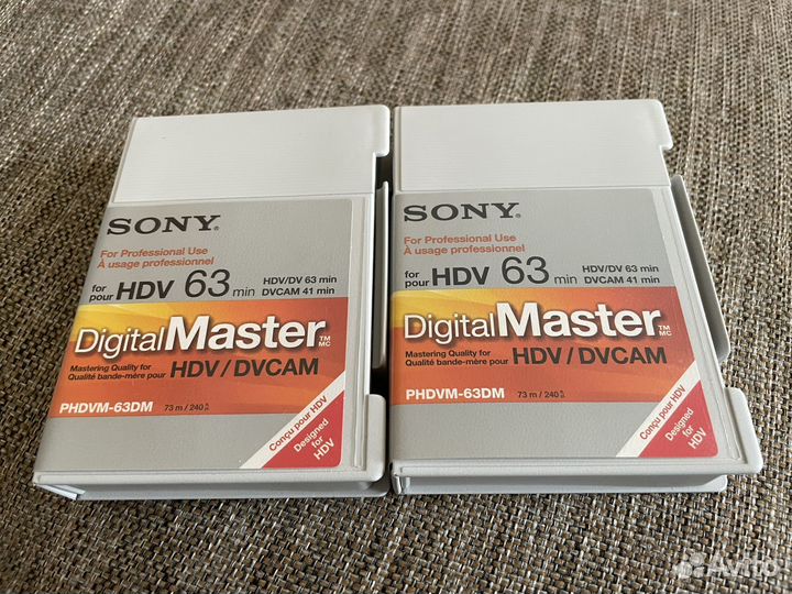 Кассеты для видеокамеры Sony Digital Master HDV 63