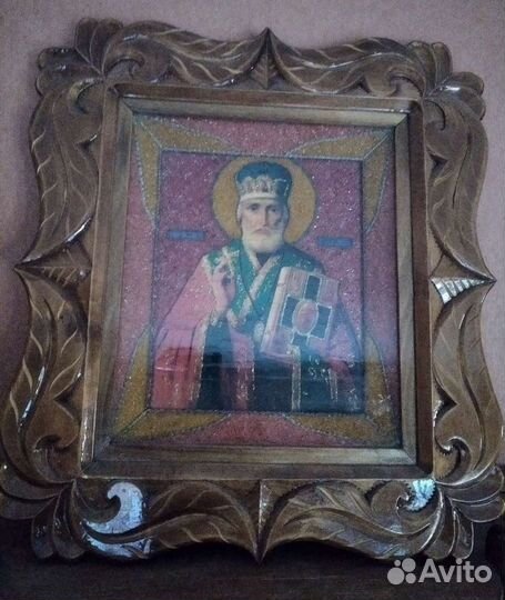 Икона Николая Чудотворца 450х500