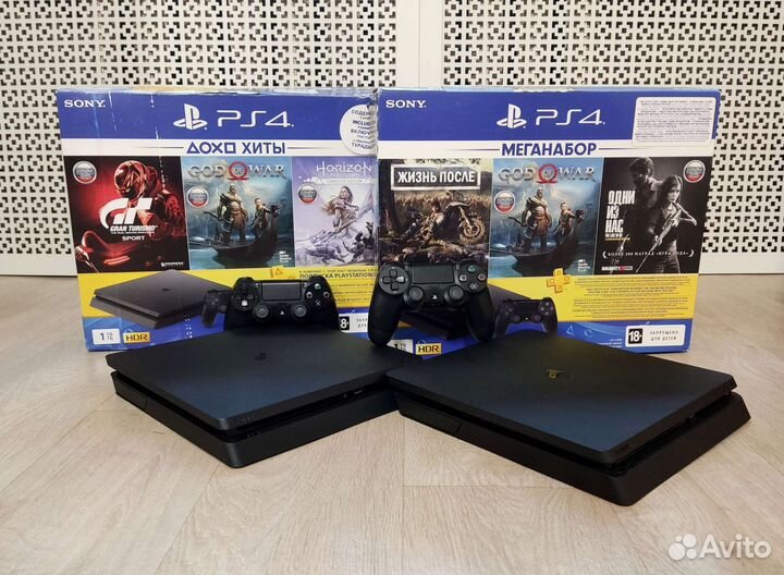 Sony playstation 4 slim + GTA V 31 игр