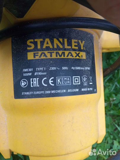 Циркулярная пила Stanley Fatmax FME301 1650 Вт