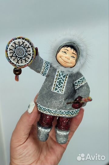 Ватные елочные игрушки