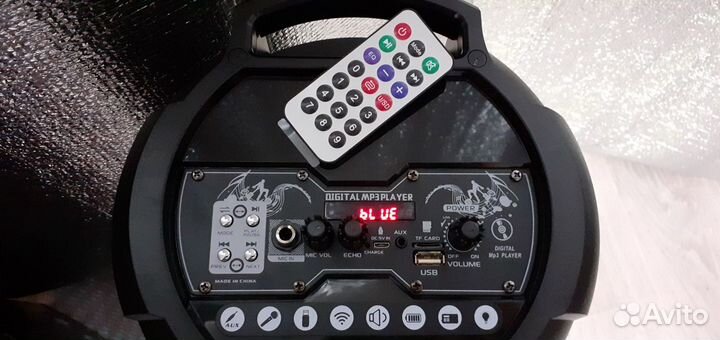 Большая колонка 70см с Беспроводным Микрофоном