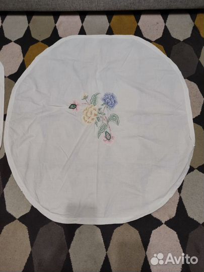 Чехол на подушку от оттоманки советских времён