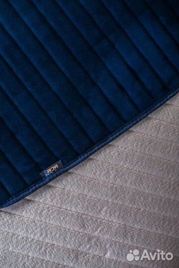 Накидки на сиденья полоса, велюр черный, на вес