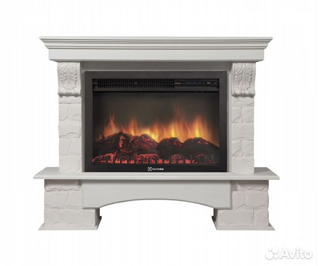 Портал Firelight Forte 30U (угловой) камень белый