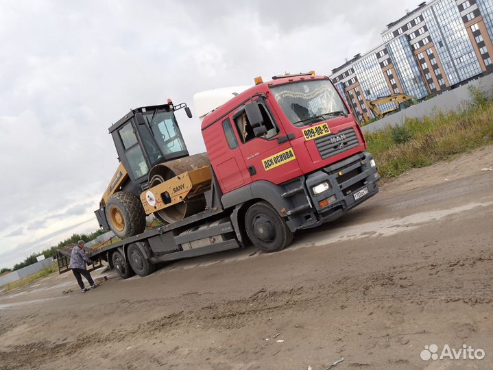 Перевозка спецтехники, эвакуатор-трал до 16 тонн