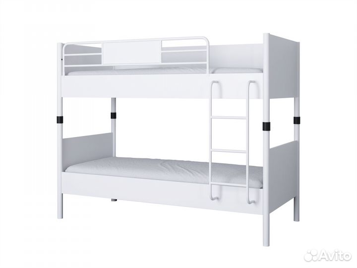 Двухъярусная металлическая кровать