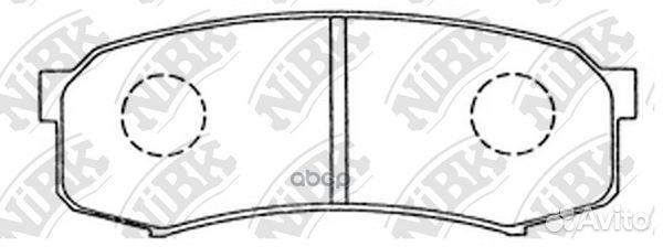 Колодки тормозные дисковые задние NiBK PN1243 Я