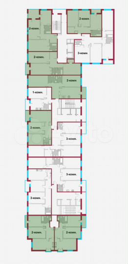 2-к. квартира, 76 м², 4/14 эт.