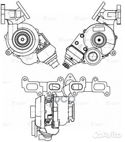 Турбокомпрессор VW transporter T5 (09) /multivan V