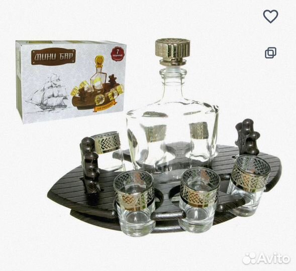 Мини бар Фрегат подарочный набор рюмки
