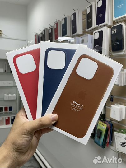 Кожаный чехол для iPhone с анимацией 13/13 Pro Max