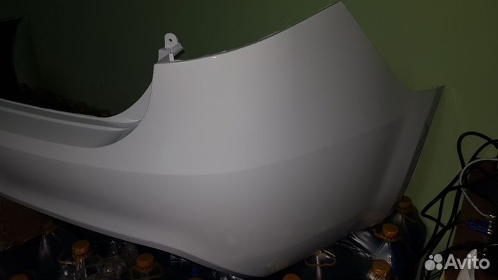 Задний бампер kia rio 3 белый