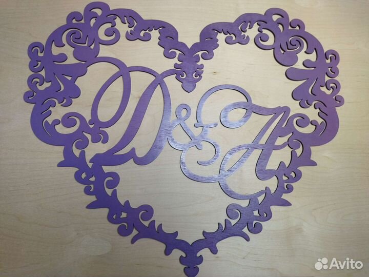 Буквы на свадьбу