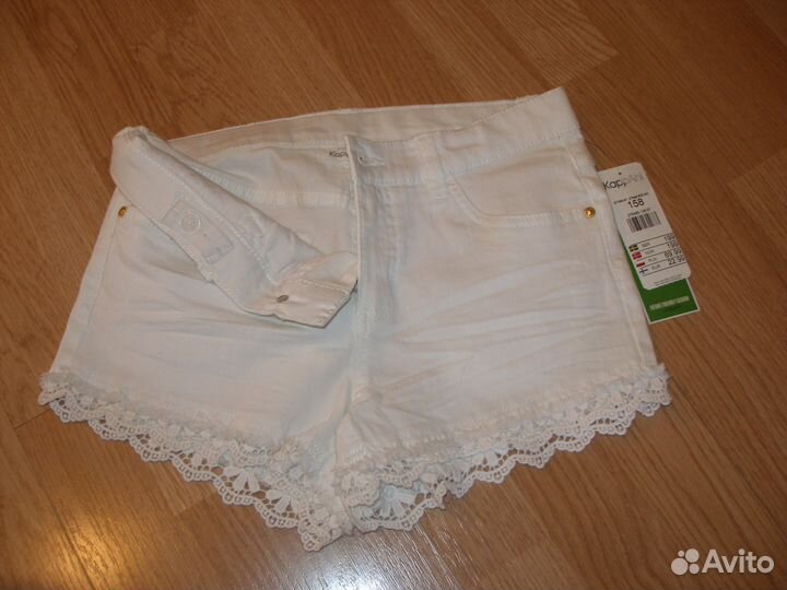Новый комплект с джинсовыми шортами 158 Швеция